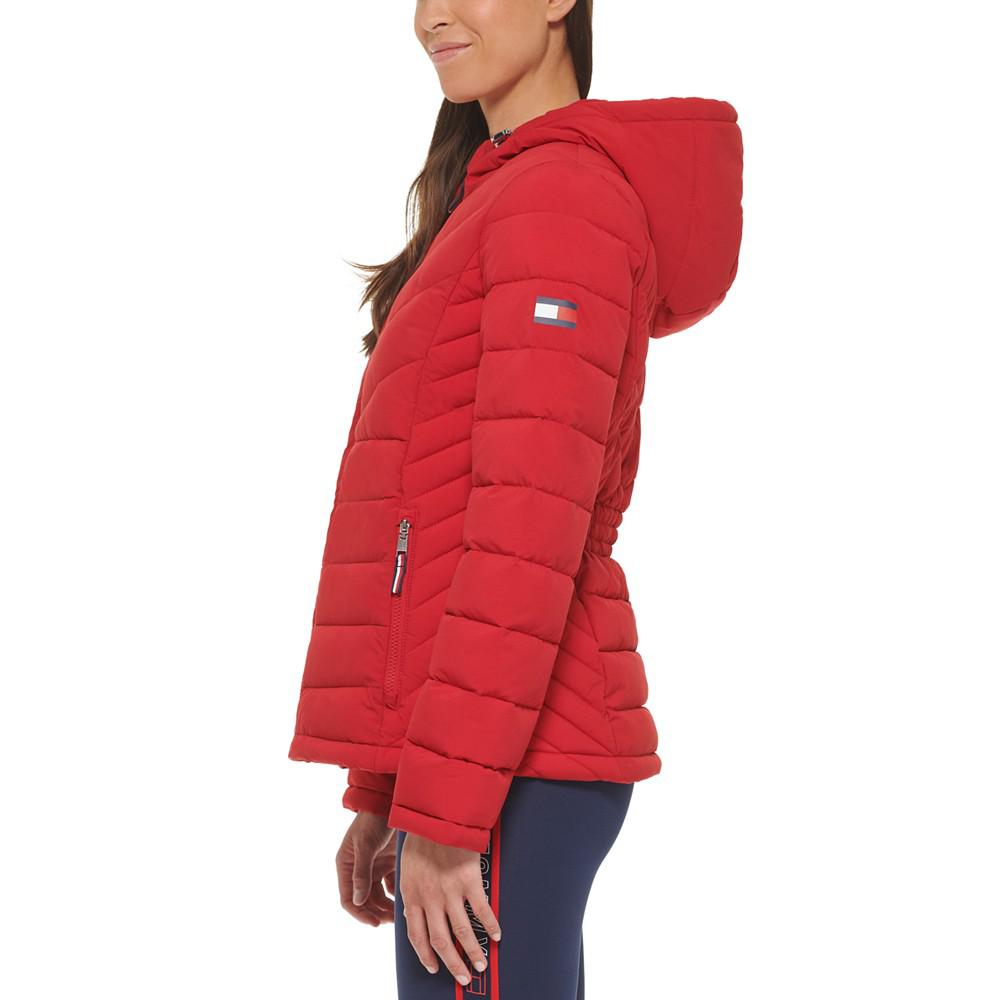 Women's Hooded Packable Puffer Coat商品第3张图片规格展示