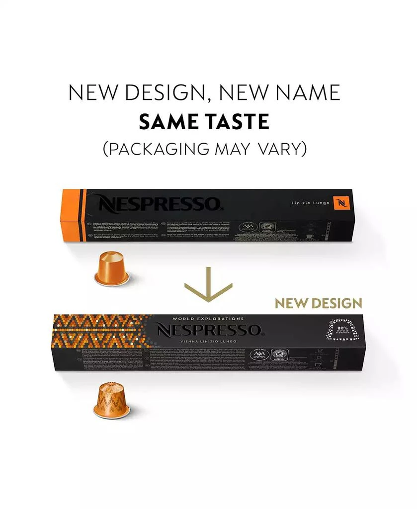 商品Nespresso|Capsules OriginalLine, Vienna Linizio Lungo, Mild Roast Coffee, 50-Count Coffee Pods,价格¥353,第2张图片详细描述
