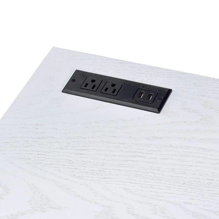 商品Sparrow & Wren|Gallway White Writing Desk with USB Ports,价格¥1774,第4张图片详细描述
