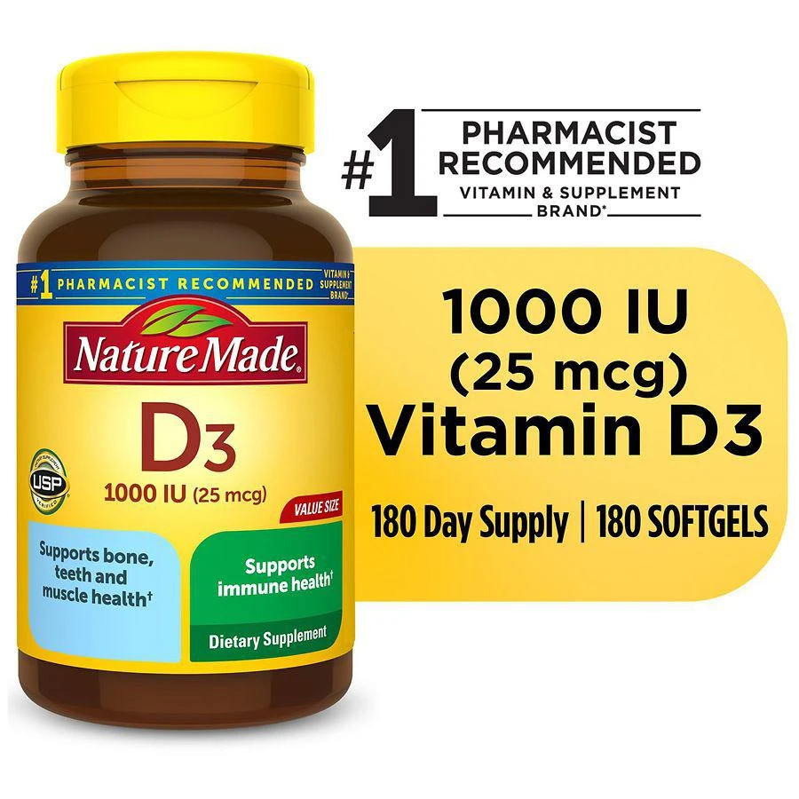 Vitamin D3 1000 IU (25 mcg) Softgels 商品