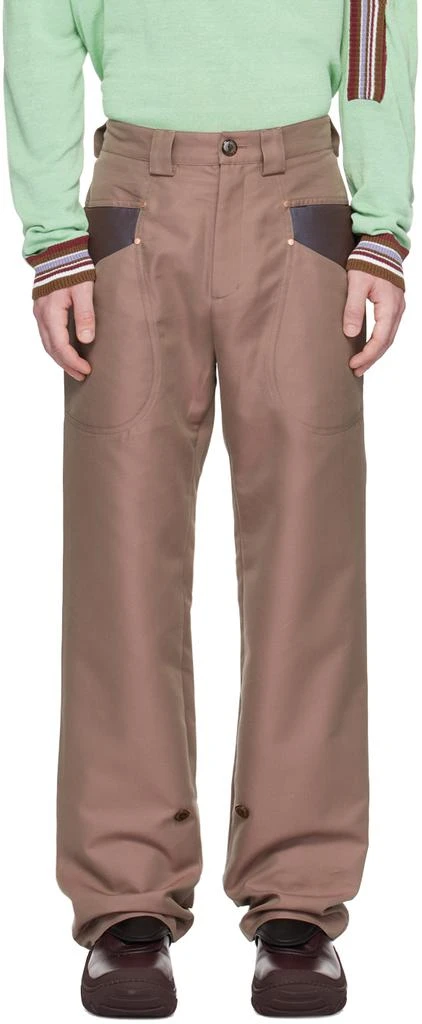 商品Kiko Kostadinov|Brown McNamara Trousers,价格¥2014,第1张图片