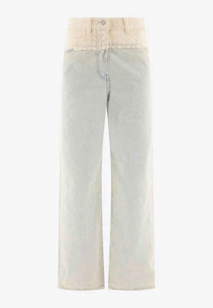 商品Givenchy|Oversized Denim and Tweed Jeans,价格¥7665,第1张图片