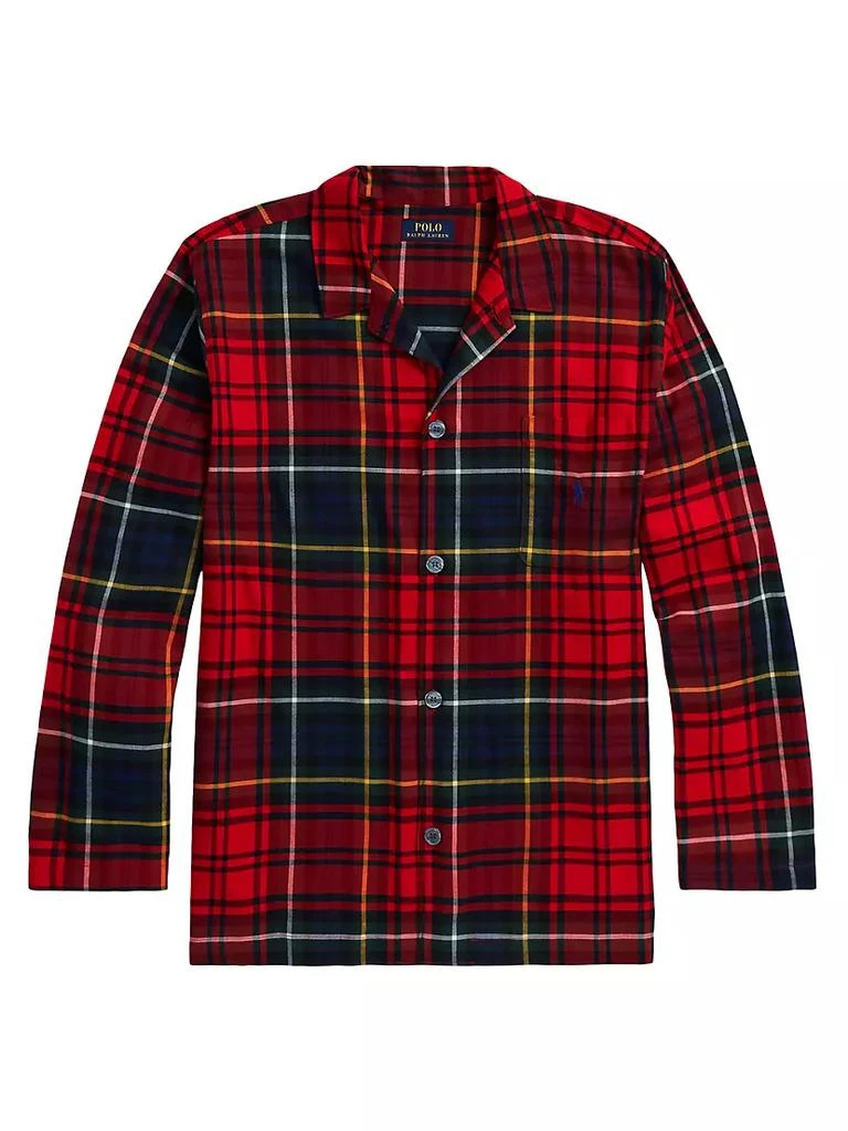 商品Ralph Lauren|Plaid Flannel Pajama Shirt,价格¥287,第1张图片