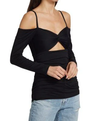 商品Susana Monaco|Twisted Chest Cut-Out Top,价格¥285,第3张图片详细描述