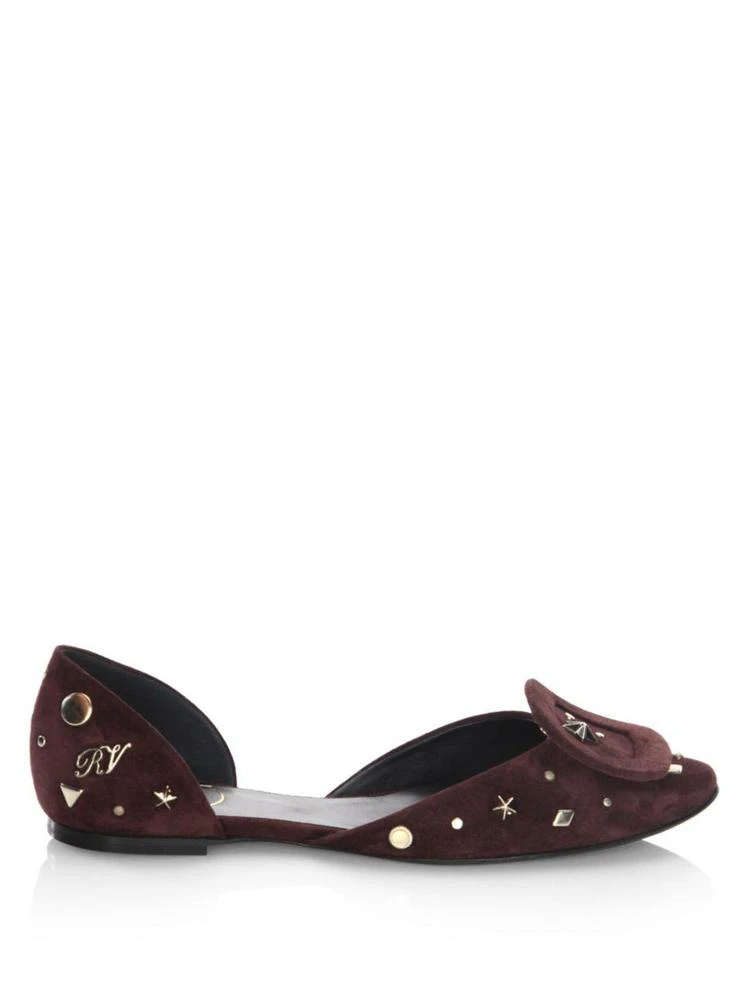 商品Roger Vivier|Astre Stud Chip Suede D'Orsay,价格¥2688,第5张图片详细描述