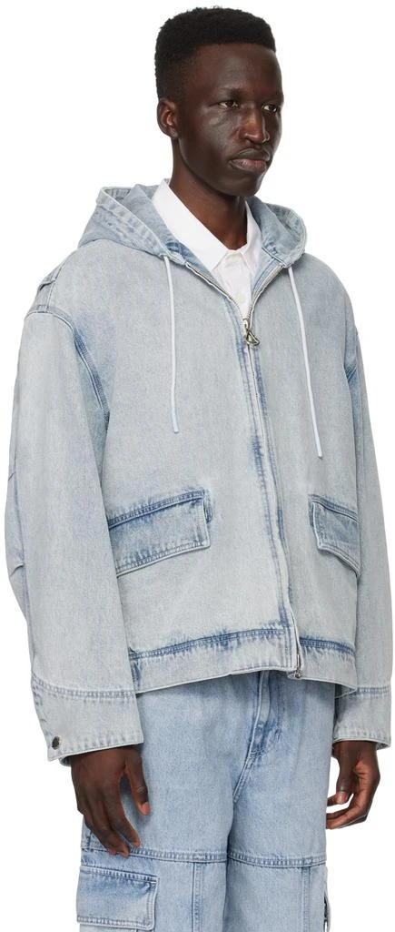 商品Solid Homme|Blue Hood Denim Jacket,价格¥5705,第2张图片详细描述