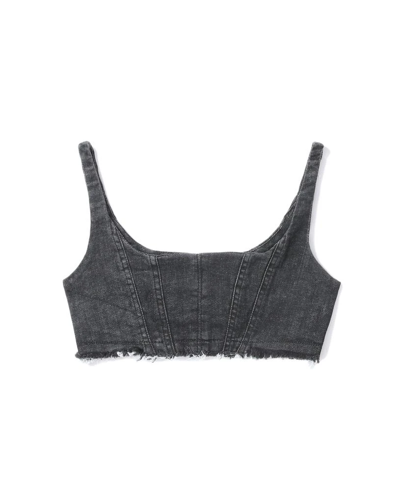 商品Act N°1|Raw-edged denim bra top,价格¥741,第1张图片