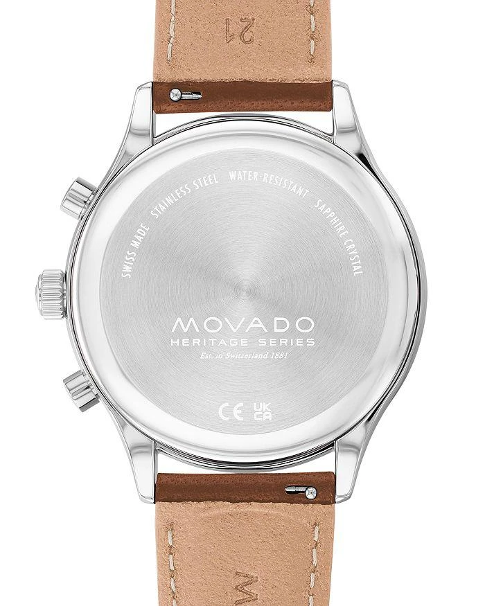 商品Movado|Heritage Calendoplan Chronograph, 43mm,价格¥6627,第4张图片详细描述