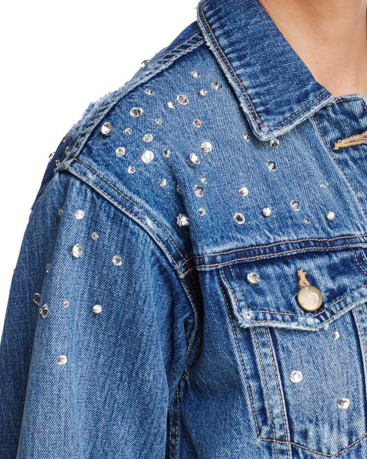 商品Joe's Jeans|The Boyfriend Embellished Denim Jacket,价格¥2980,第3张图片详细描述