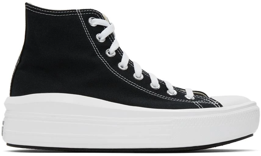 商品Converse|Black & White Chuck Taylor All Star Move High Sneakers,价格¥370,第1张图片