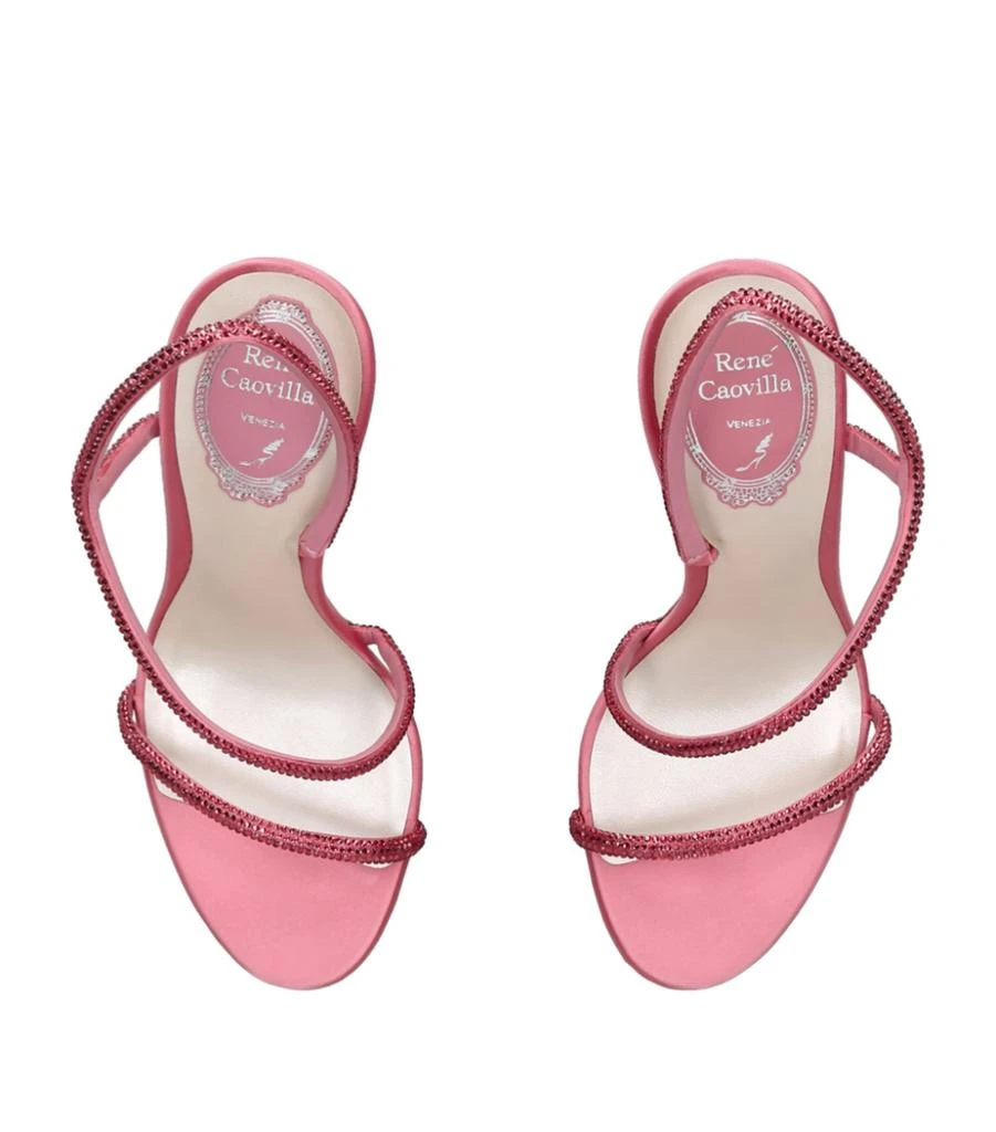 商品Rene Caovilla|Leather Jewelled Sandals 105,价格¥9116,第4张图片详细描述