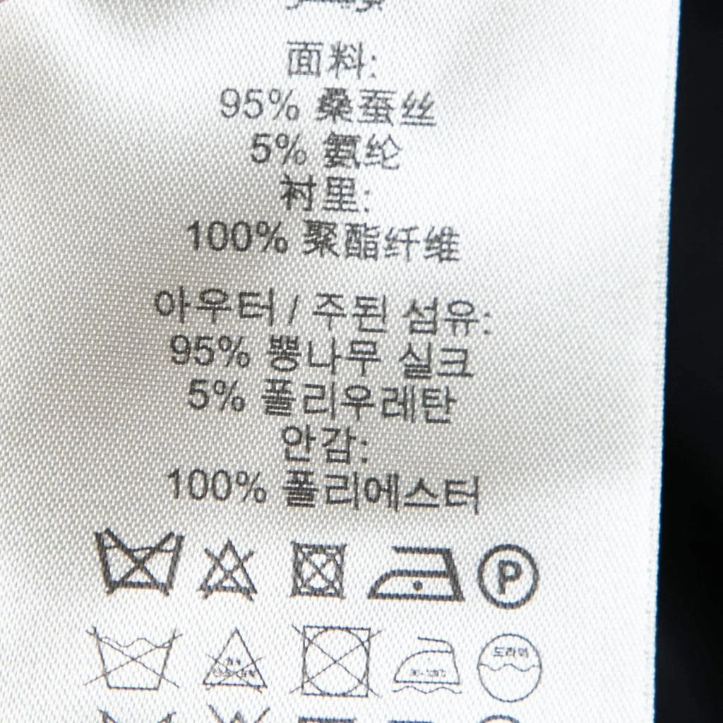 商品[二手商品] Burberry|Burberry London Black Silk Gathered Waist Short Sleeve Dress S,价格¥1129,第5张图片详细描述