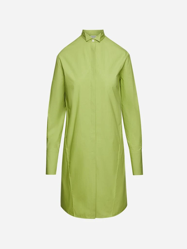 商品Loewe|女式 百褶衬衫裙 绿色,价格¥7586,第1张图片