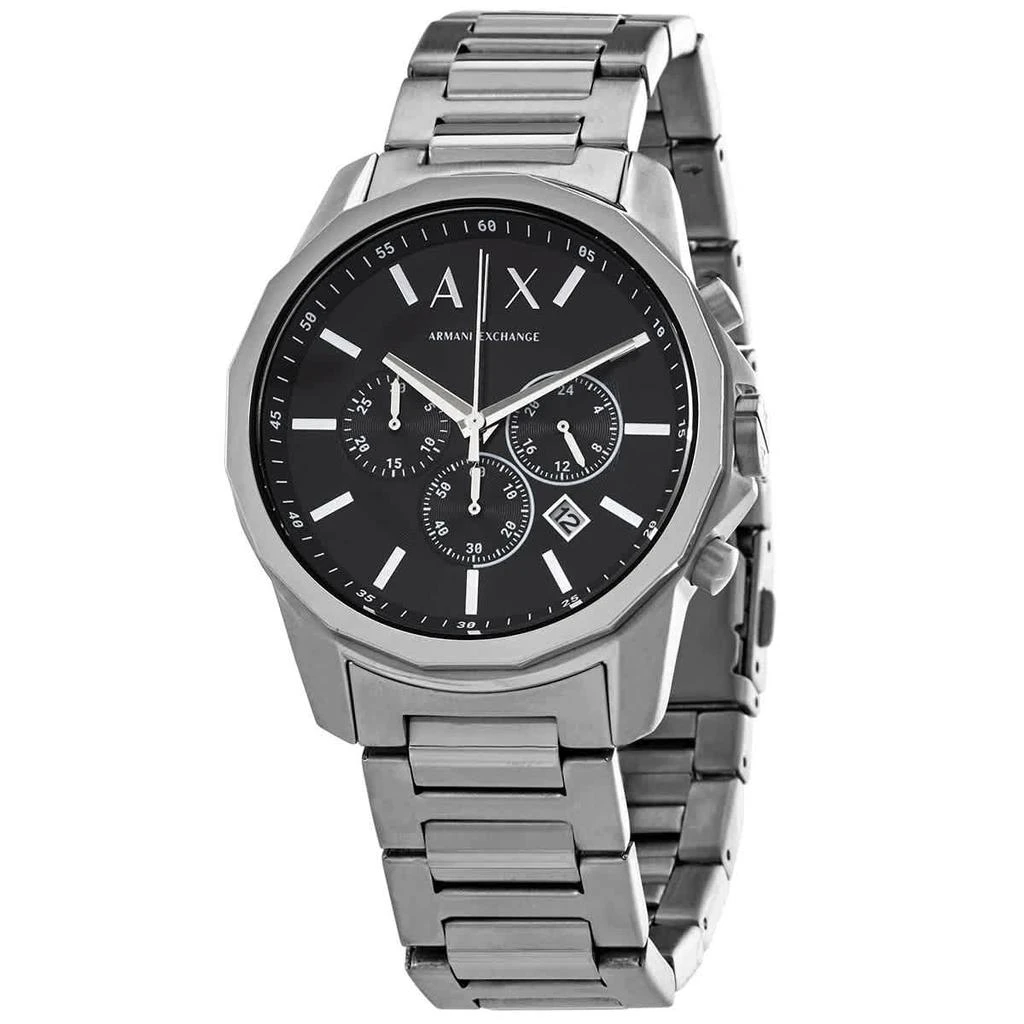 商品Armani Exchange|Armani Exchange Chronograph Quartz Black Dial Mens Watch AX1720,价格¥840,第1张图片