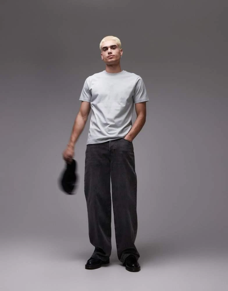 商品Topman|Topman classic fit t-shirt in grey,价格¥45,第2张图片详细描述