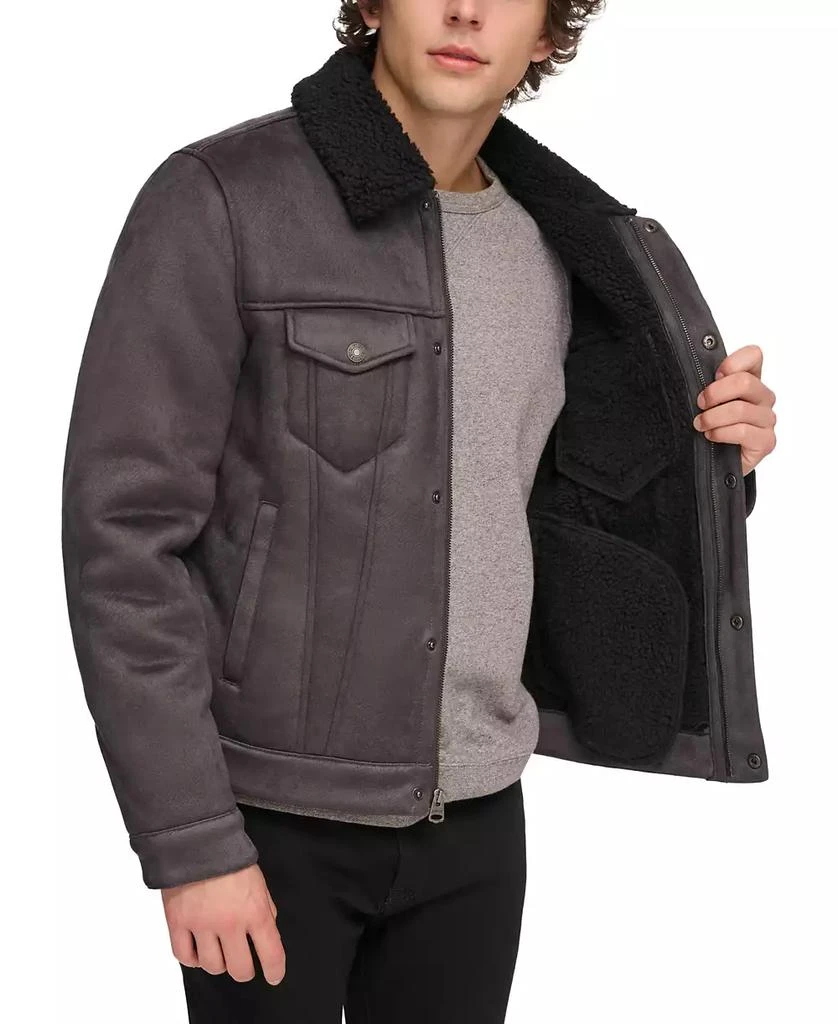 商品Levi's|Men's Relaxed-Fit Faux-Shearling Trucker Jacket,价格¥2206,第3张图片详细描述