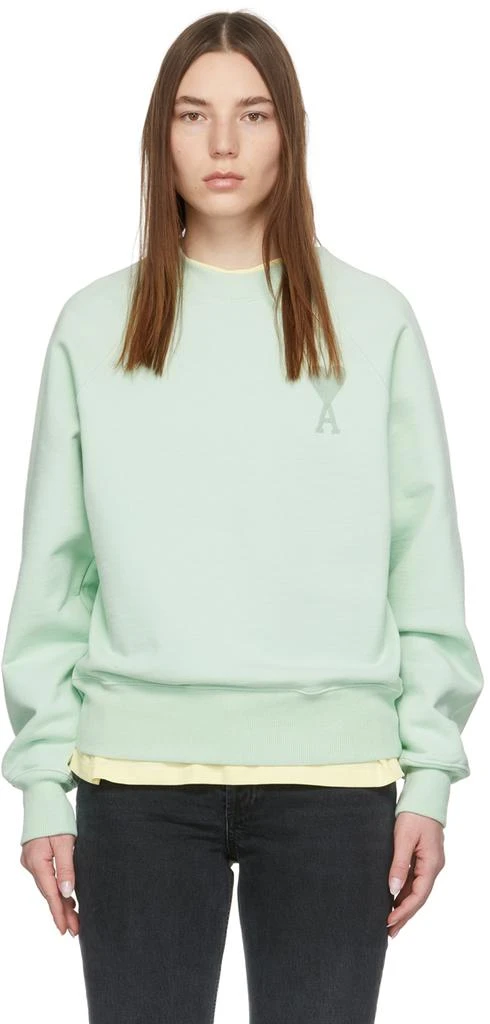 商品AMI|Green Ami de Cœur Boxy Sweatshirt,价格¥1052,第1张图片