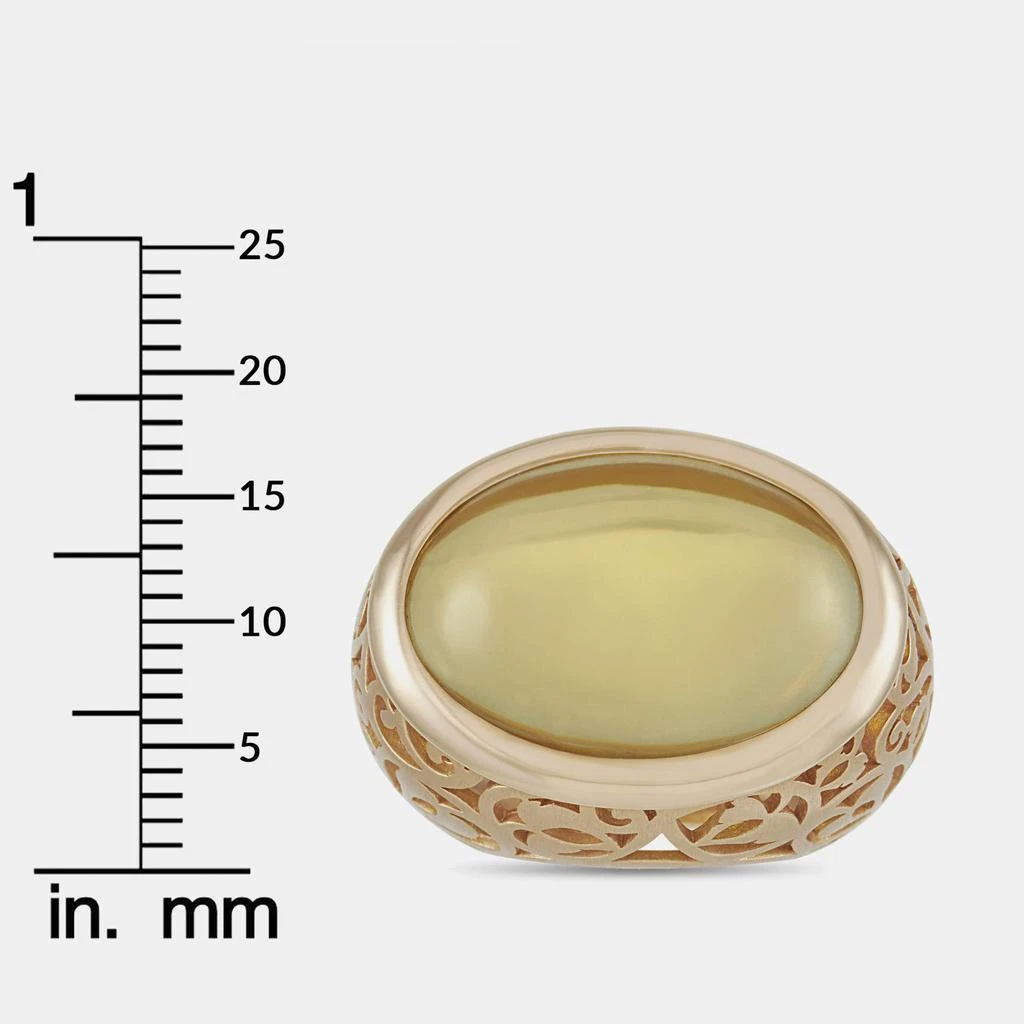 商品[二手商品] Pomellato|Pomellato Arabesque 18K Rose Gold Amber Ring US 5.25,价格¥21688,第3张图片详细描述