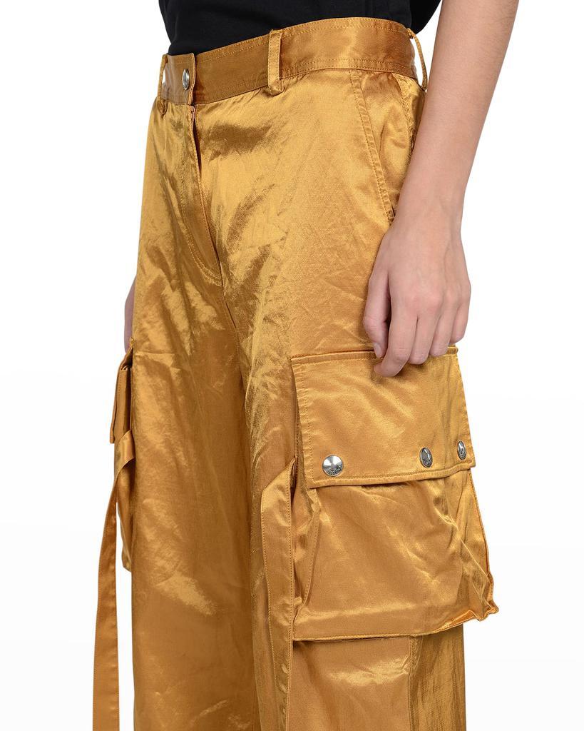 商品Just Cavalli|Satin Wide-Leg Cargo Pants,价格¥5174,第7张图片详细描述