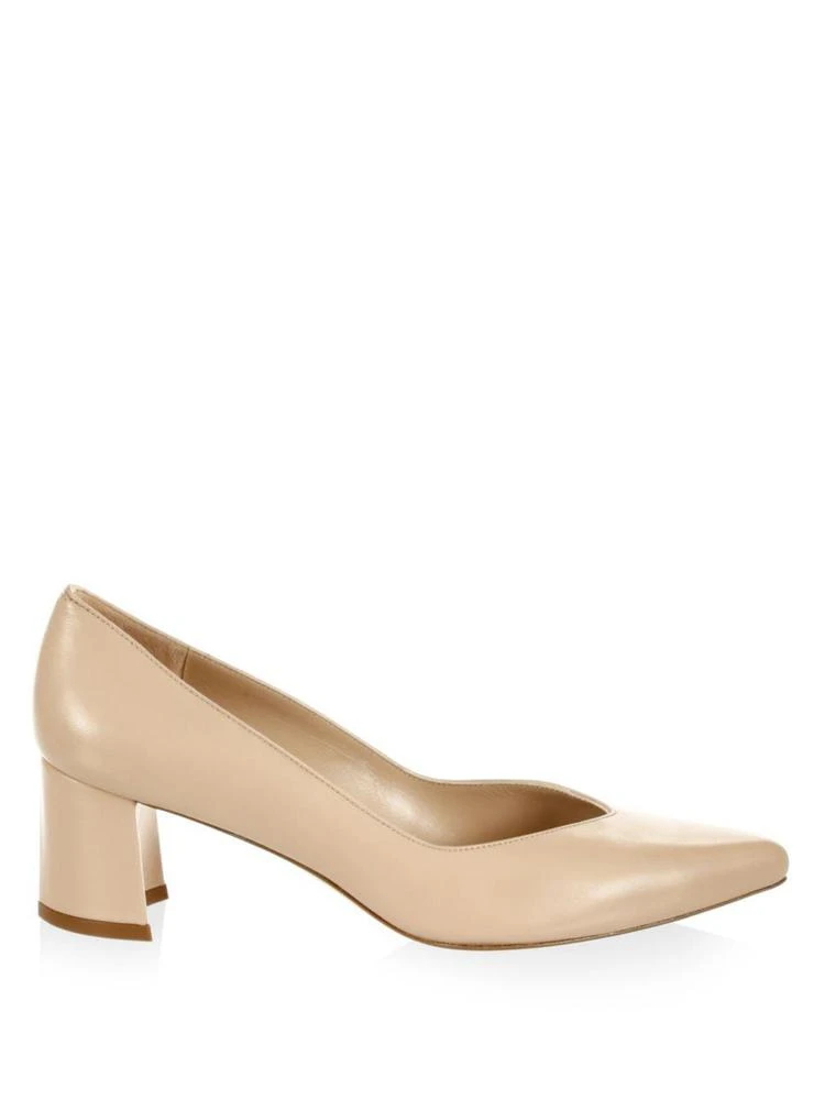 商品Stuart Weitzman|Everystep Leather Point-Toe Pumps,价格¥1125,第5张图片详细描述