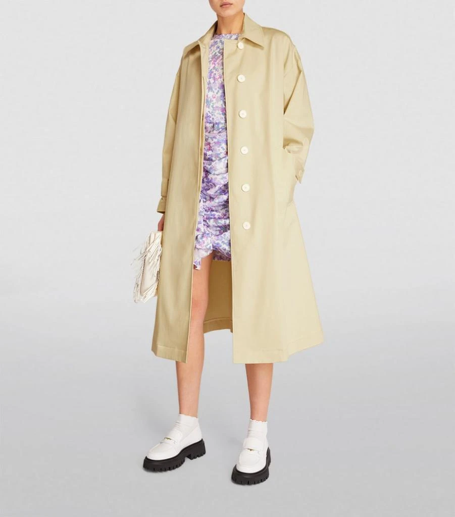 商品Maje|Cotton-Blend Trench Coat,价格¥2131,第2张图片详细描述