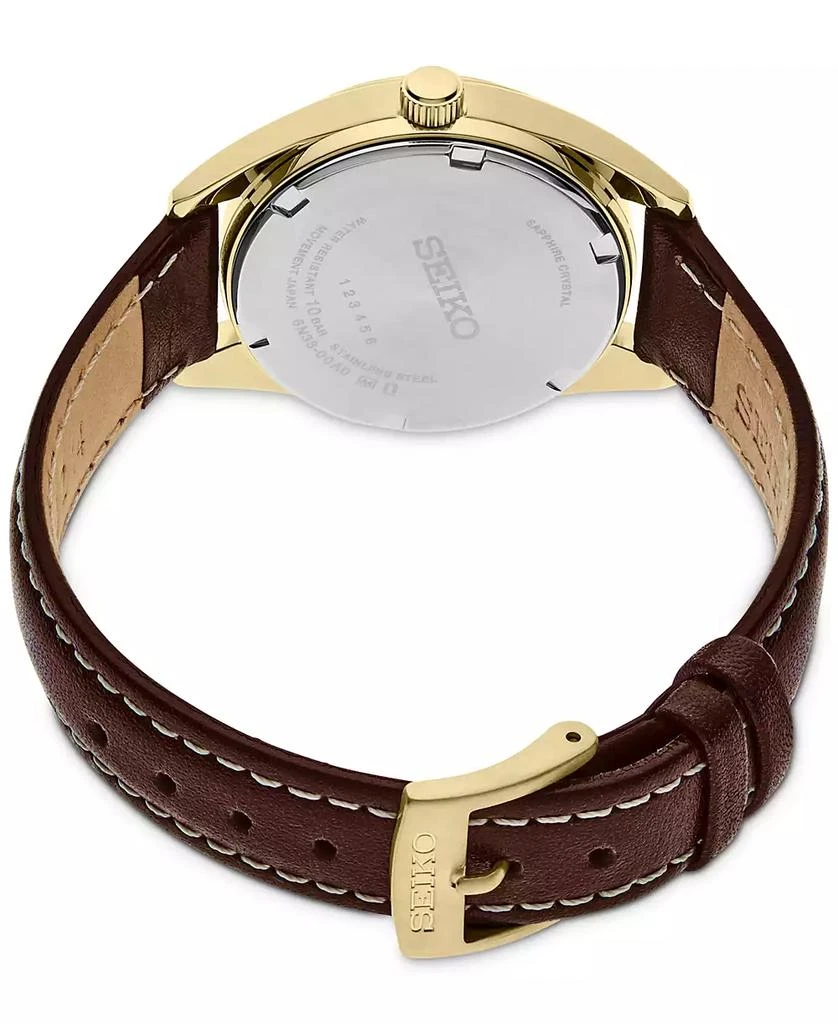 商品Seiko|女士 棕色皮革表带手表 30毫米,价格¥1845,第3张图片详细描述