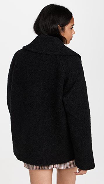 商品Ganni|珠地布羊毛夹克,价格¥3639,第4张图片详细描述