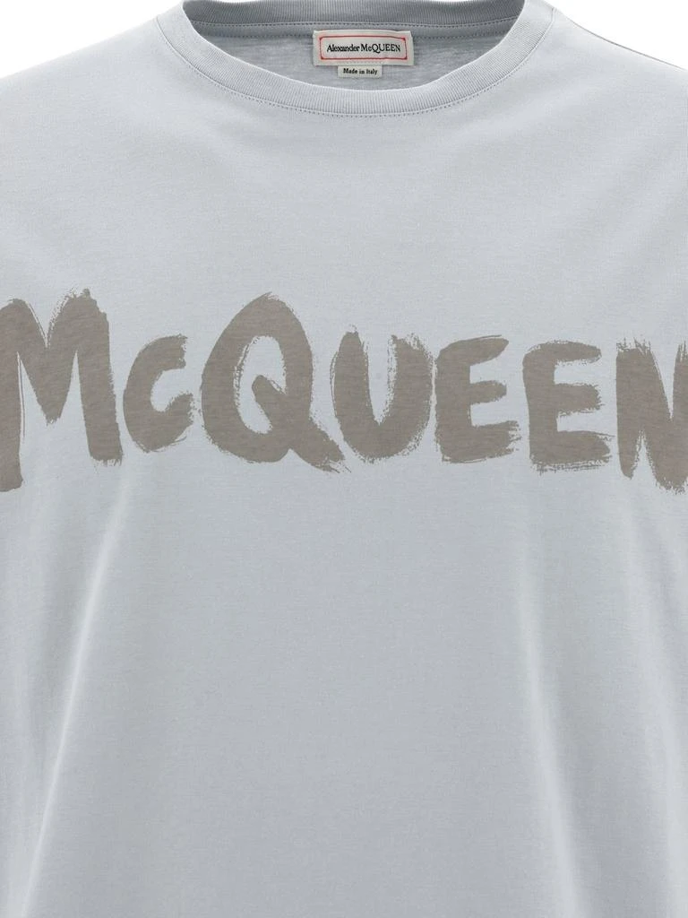 商品Alexander McQueen|Alexander McQueen Logo Printed Crewneck T-Shirt,价格¥1368,第3张图片详细描述