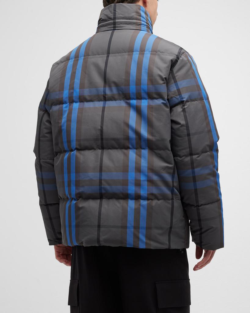 Men's Digby Check Puffer Jacket商品第4张图片规格展示
