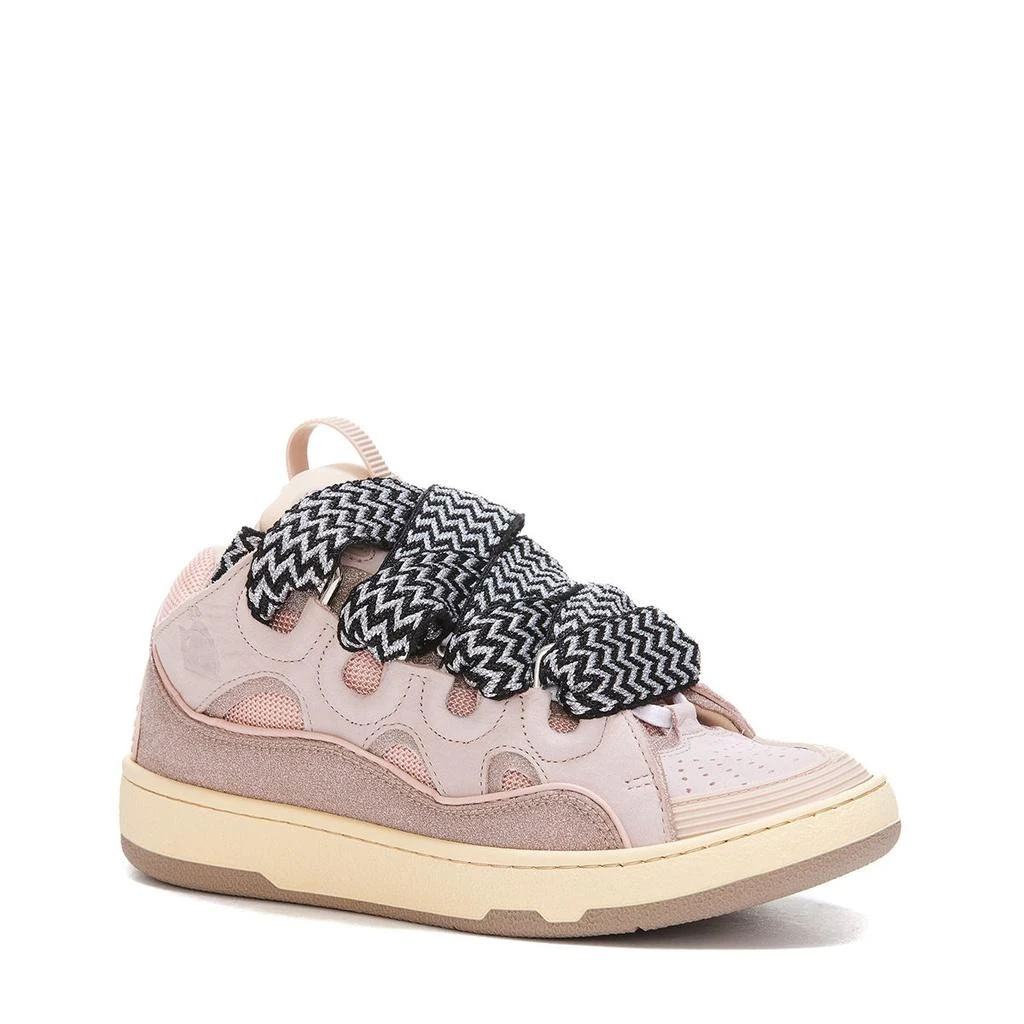 商品Lanvin|LANVIN DUST PINK LEATHER CURB SNEAKERS,价格¥4155,第2张图片详细描述