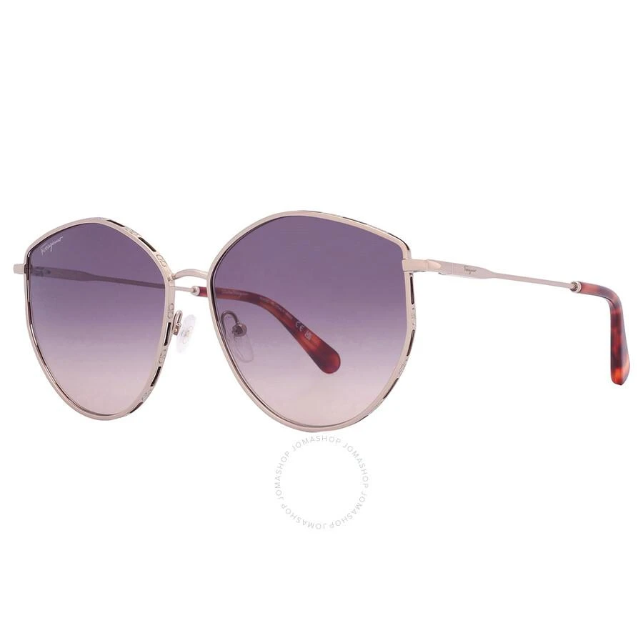 商品Salvatore Ferragamo|Violet Gradient Irregular Ladies Sunglasses SF264S 754 60,价格¥596,第2张图片详细描述