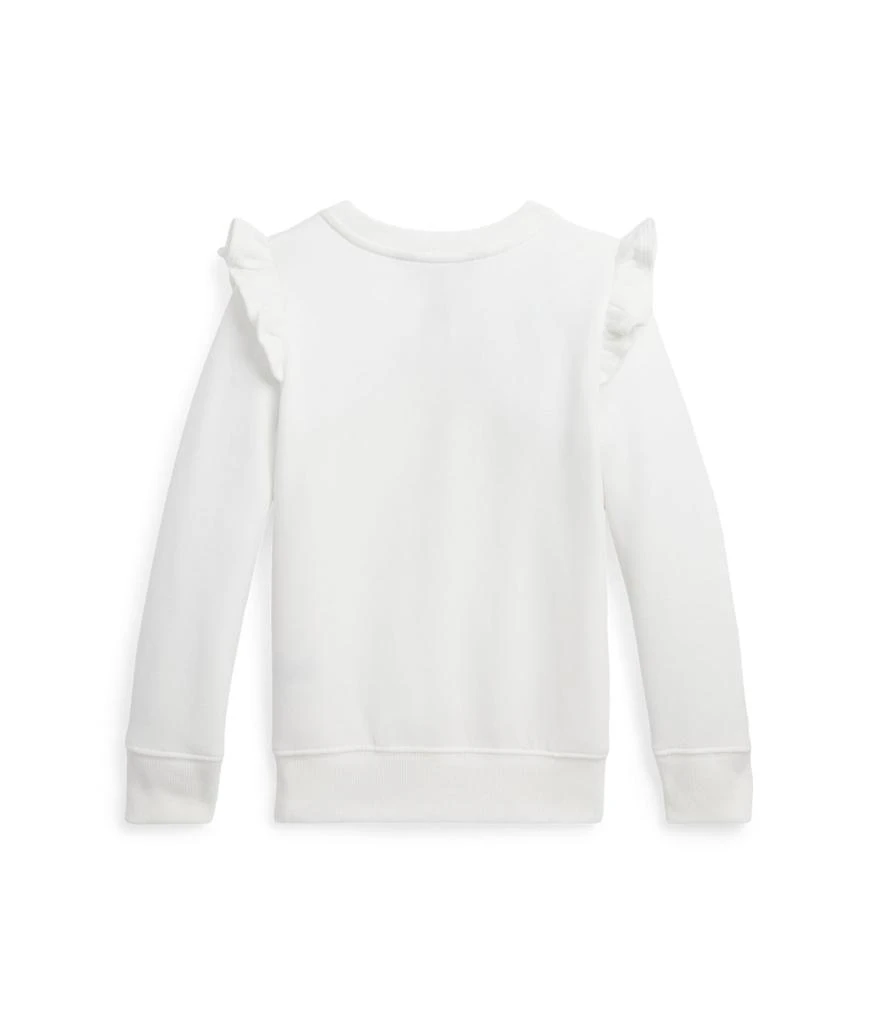 商品Ralph Lauren|Ruffled Fleece Sweatshirt (Toddler/Little Kids),价格¥215,第2张图片详细描述