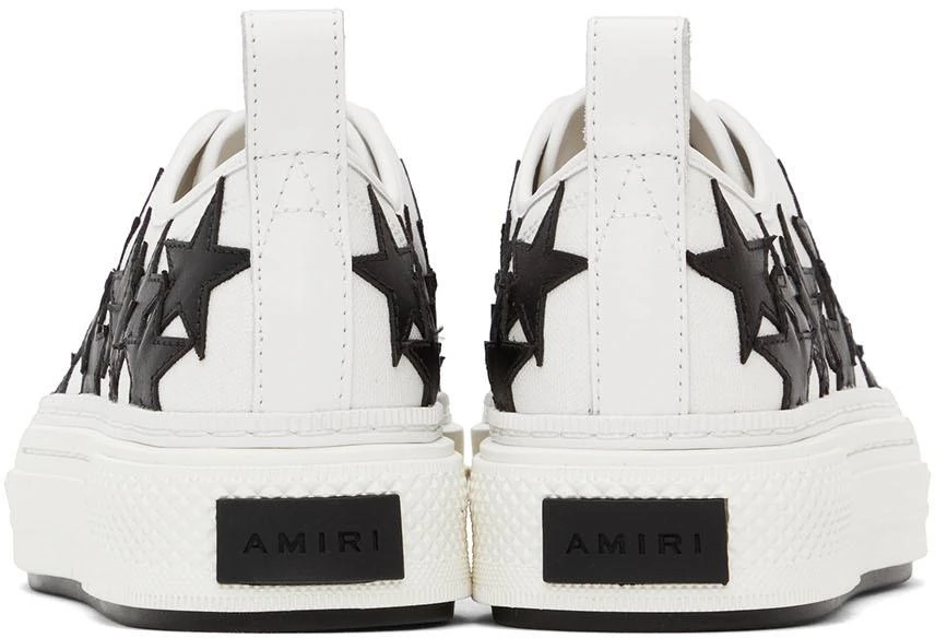 商品AMIRI|White & Black Stars Court Low-Top Sneakers,价格¥4286,第2张图片详细描述