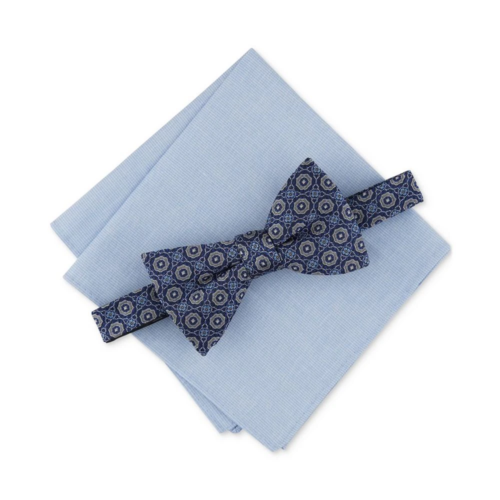 商品Bar III|Men's 2-Pc. Tanner Pre-Tied Neat Bow Tie & Solid Pocket Square Set, Created for Macy's,价格¥88,第1张图片