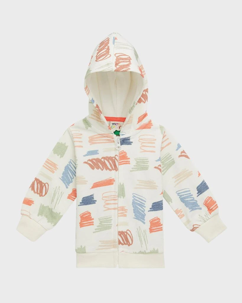 商品Mon Coeur|Baby Multicolor Scribble-Print Hoodie, Size 3M-24M,价格¥588,第1张图片