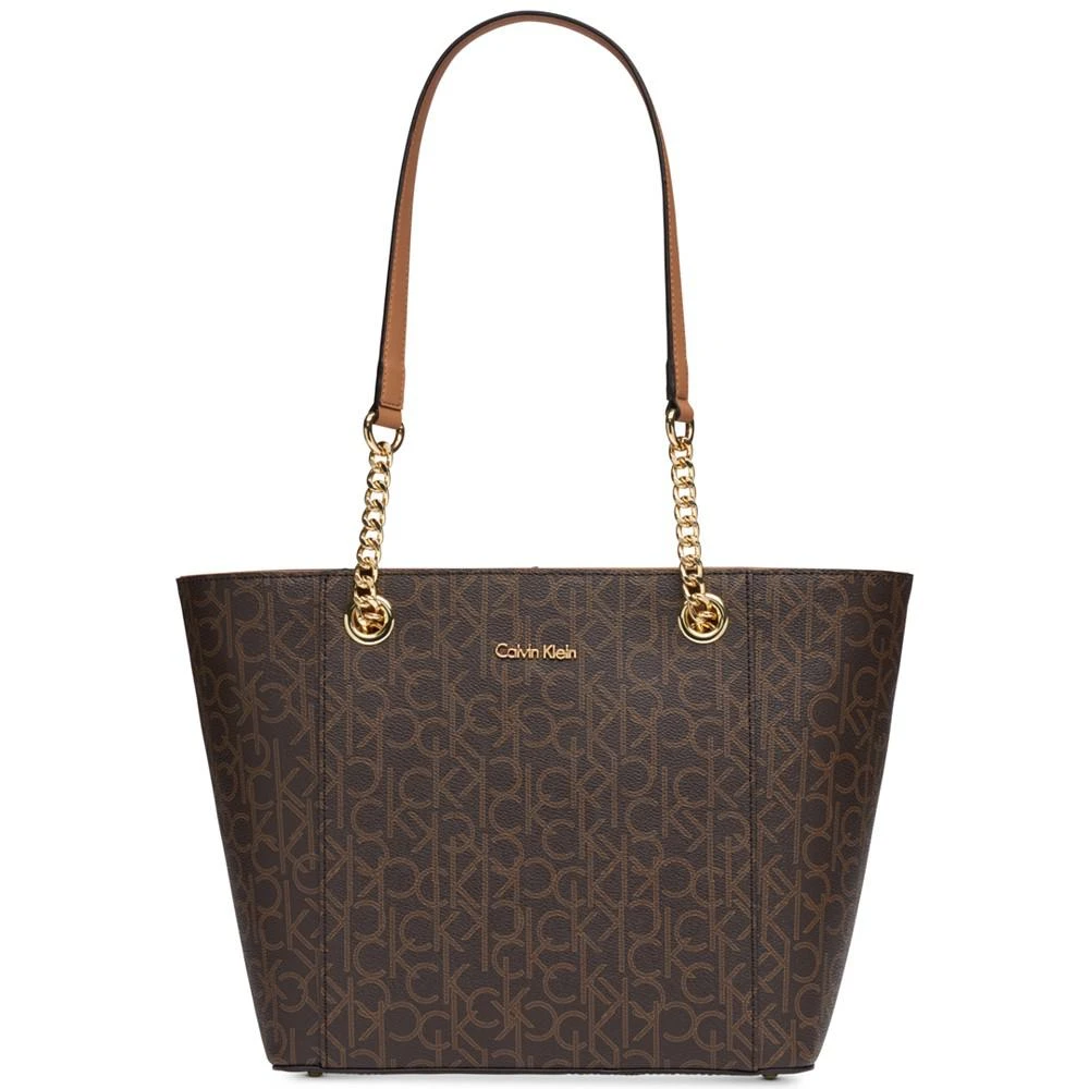 商品Calvin Klein|Hayden Large Signature Tote,价格¥593,第1张图片