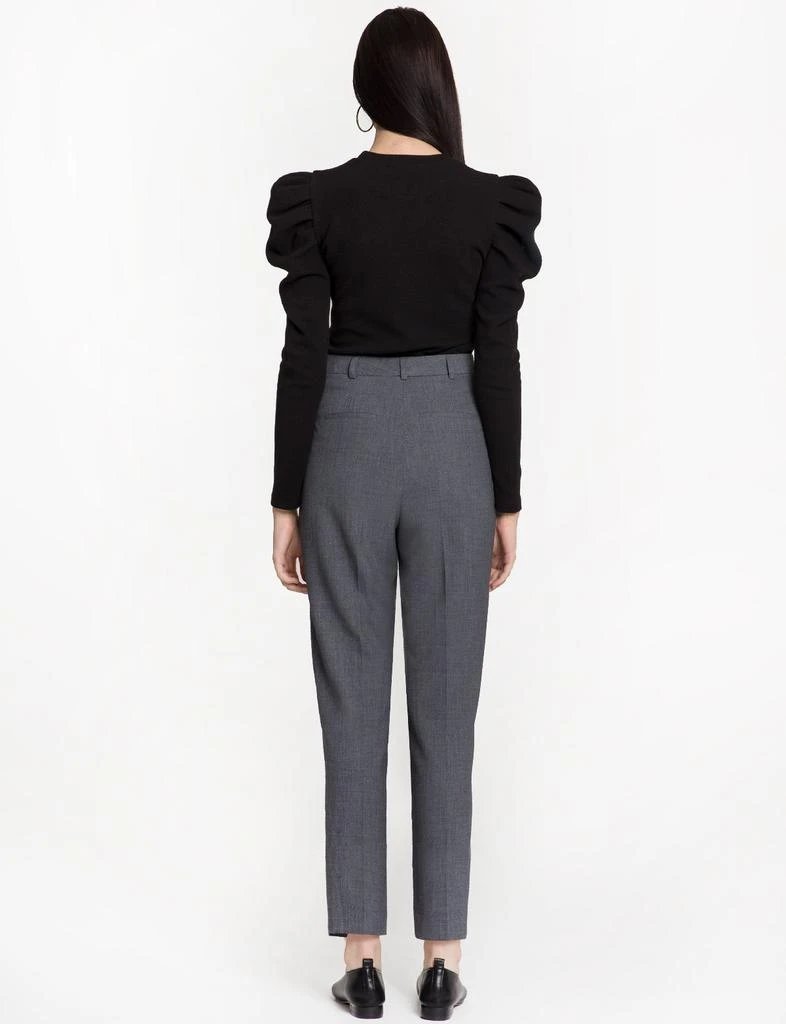 Grey Button Pleated High Waisted Pants 商品