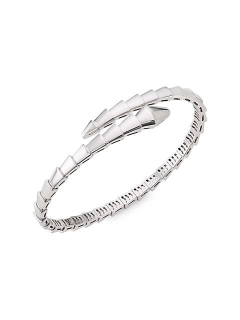 Serpenti Viper 18K White Gold Wrap Bracelet商品第1张图片规格展示