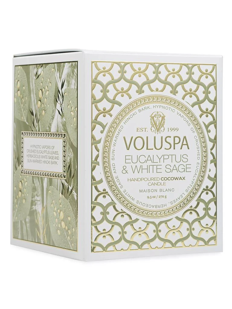 商品Voluspa|Eucalyptus & White Sage Boxed Classic Candle,价格¥264,第4张图片详细描述