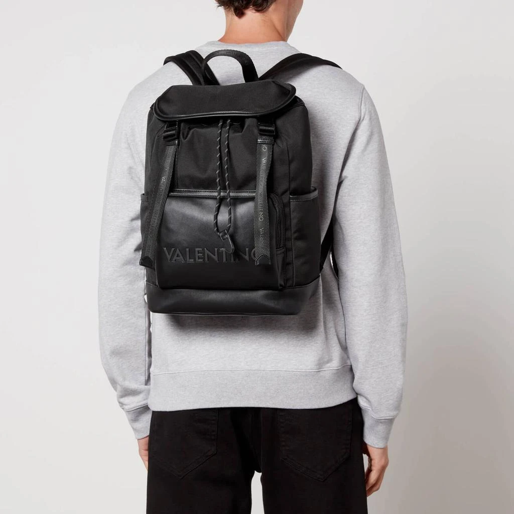 商品Valentino|Valentino Cristian Canvas and Faux Leather Backpack,价格¥1843,第2张图片详细描述