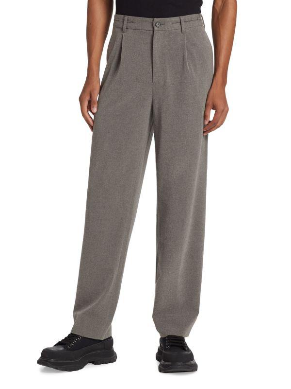 ノーメンテナンスRAW EDGE DOUBLE PLEATED TROUSERS No Maintenance - Raw Edge Double Pleated Trousers | NO
