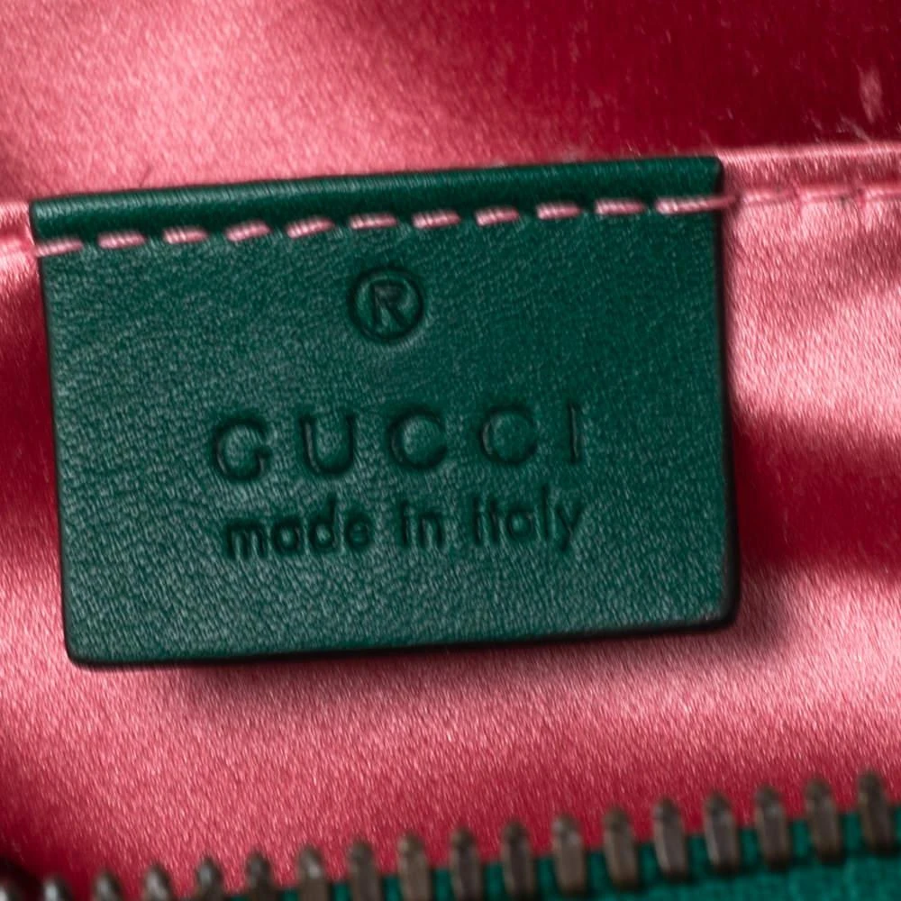 Gucci Green Matelassé Velvet GG Marmont Belt Bag 商品