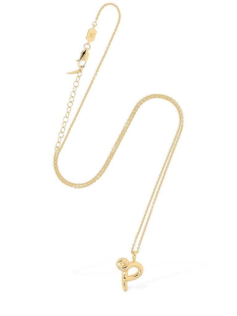 商品Missoma|Curvy Molten "p" Pendant Necklace,价格¥810,第4张图片详细描述