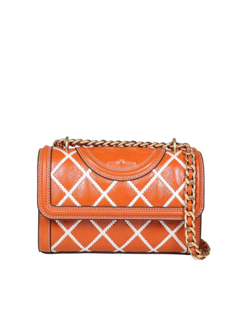 商品Tory Burch|Tory Burch Fleming Pop Quilted Small Shoulder Bag,价格¥3240,第1张图片