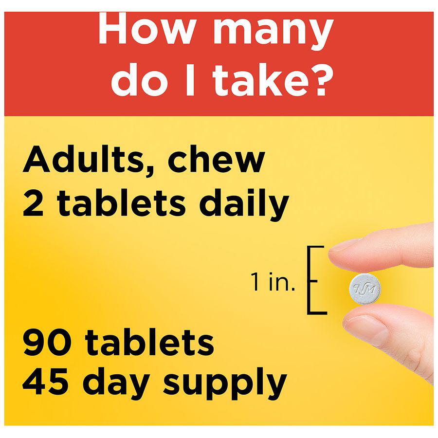 Extra Strength Dosage Chewable Vitamin C 1000 mg Tablets商品第5张图片规格展示
