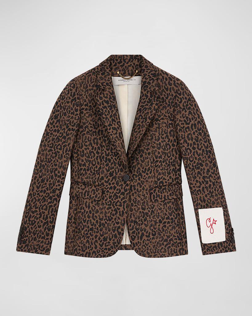 商品Golden Goose|Leopard Jacquard Wool Blazer,价格¥6008,第4张图片详细描述