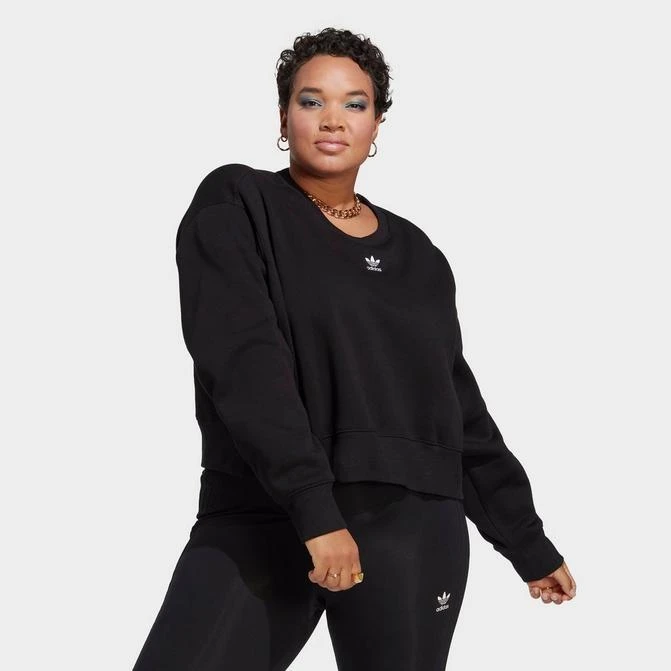 商品Adidas|Women's adidas Originals adicolor Essentials Crew Long Sleeve Sweatshirt (Plus Size),价格¥406,第1张图片