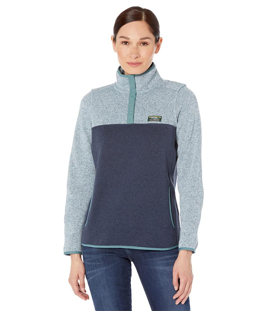 Bean's Sweater Fleece Pullover Color-Block商品第1张图片规格展示