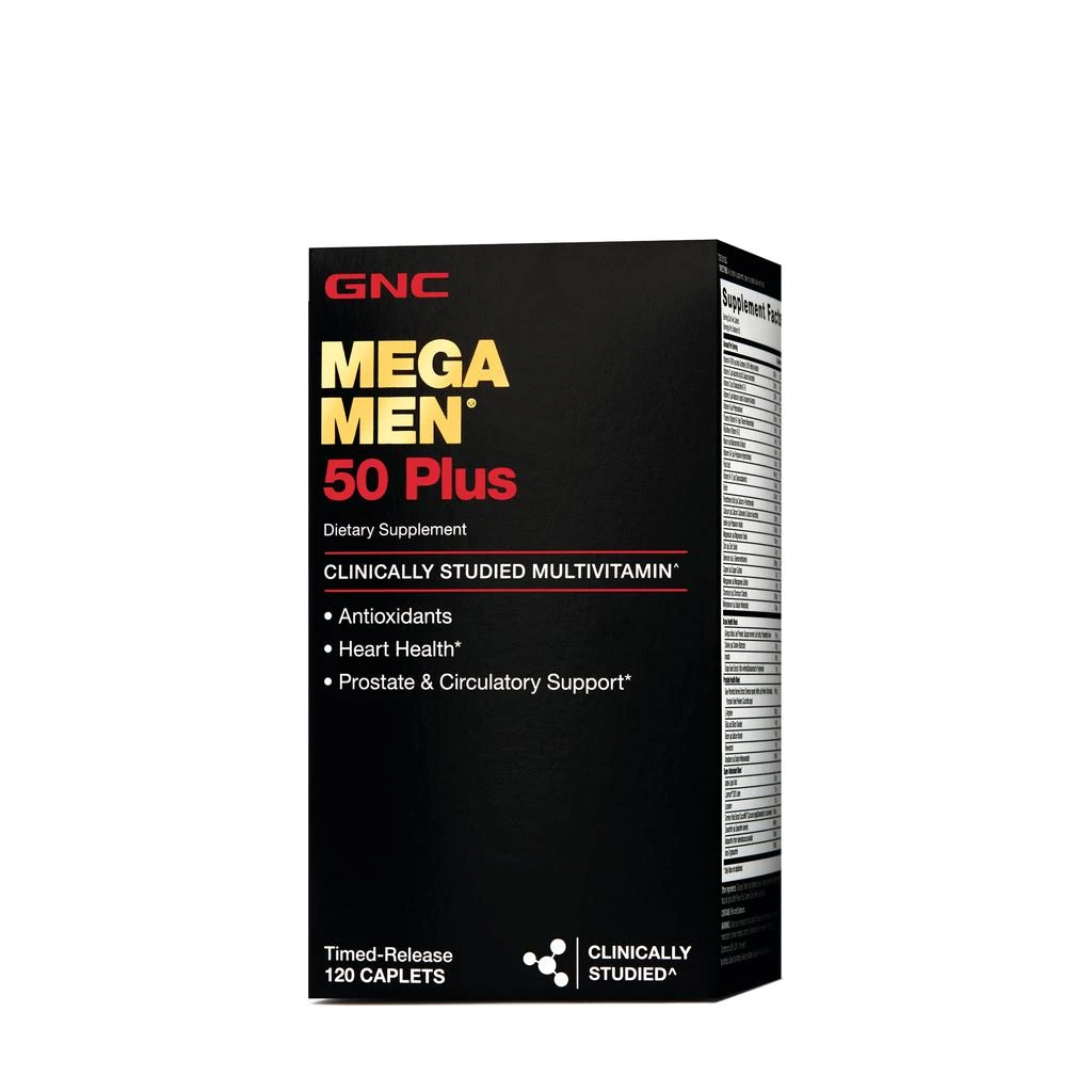 商品GNC|50+男性多种维生素矿物质复合片,价格¥185-¥296,第1张图片