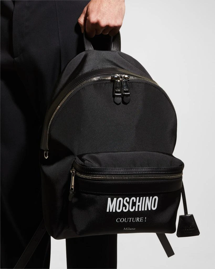 商品Moschino|Men's Logo Backpack,价格¥6910,第5张图片详细描述